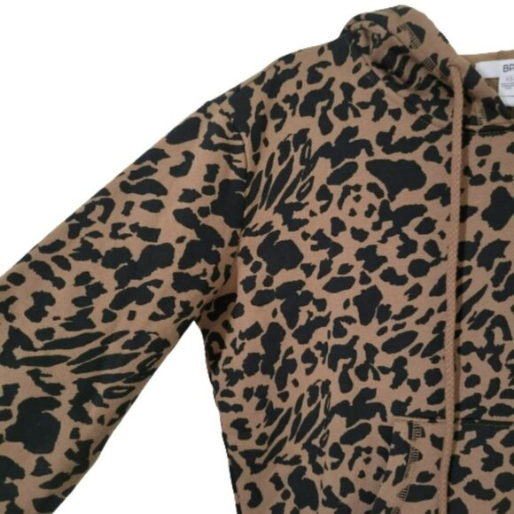 BP animal print sweatshirt hooded, crop long sleeve, kangourou pocket - Picture 2 of 5